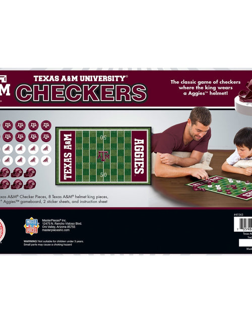 Load image into Gallery viewer, Texas A&amp;M Aggies Checkers Board Game by MasterPieces Puzzle Company INC
