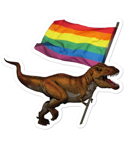 LGBT-Rex stickers by Proud Libertarian
