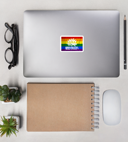 Libertarian Party LGBT Pride Since 1971 Bubble-free stickers by Proud Libertarian