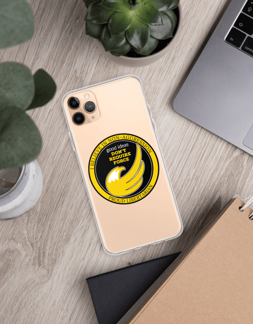 Load image into Gallery viewer, good ideas Don't require Force iPhone Case by Proud Libertarian
