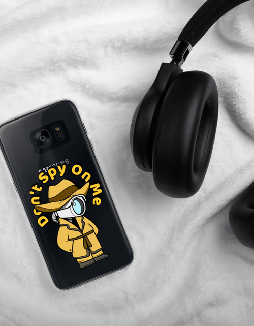 Load image into Gallery viewer, Don't Spy on Me Cartoon Samsung Case by Proud Libertarian
