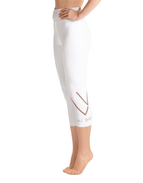 Load image into Gallery viewer, Yoga Capri Leggings Stai' Bella Be Beautiful Be You 2020 by Vavoom Vodka | Voted Best Vodka Of 2020
