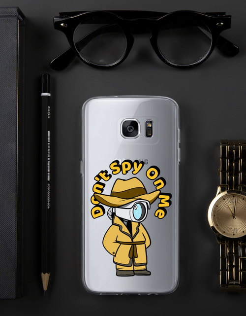 Load image into Gallery viewer, Don't Spy on Me Cartoon Samsung Case by Proud Libertarian
