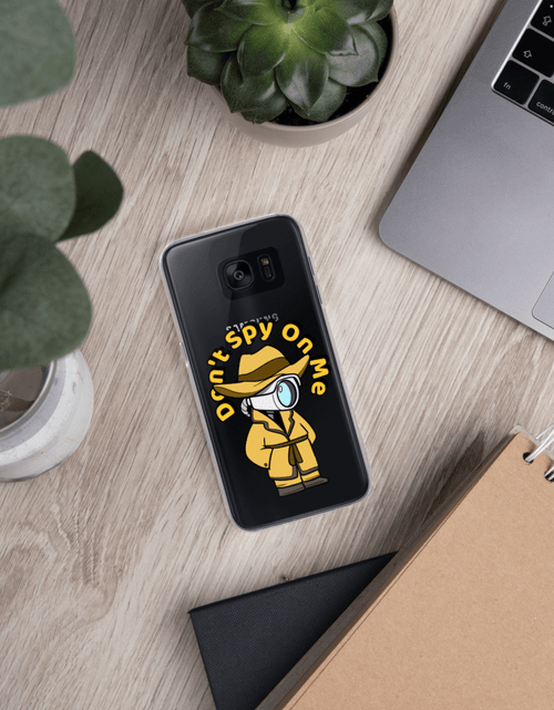 Load image into Gallery viewer, Don't Spy on Me Cartoon Samsung Case by Proud Libertarian
