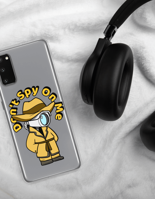 Load image into Gallery viewer, Don't Spy on Me Cartoon Samsung Case by Proud Libertarian
