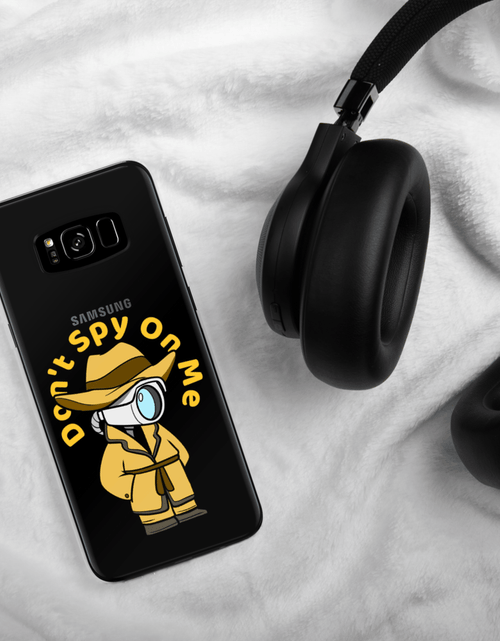Load image into Gallery viewer, Don't Spy on Me Cartoon Samsung Case by Proud Libertarian
