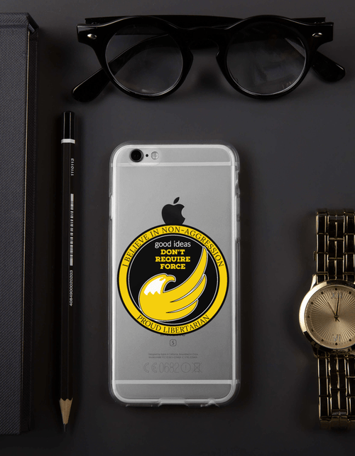 Load image into Gallery viewer, good ideas Don't require Force iPhone Case by Proud Libertarian
