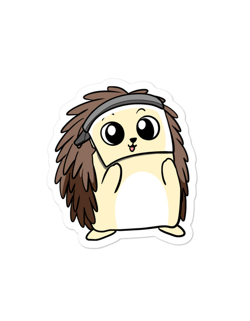 Load image into Gallery viewer, FaceShield Porcupine Cartoon - Bubble-free stickers by Proud Libertarian
