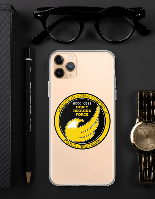 Load image into Gallery viewer, good ideas Don't require Force iPhone Case by Proud Libertarian
