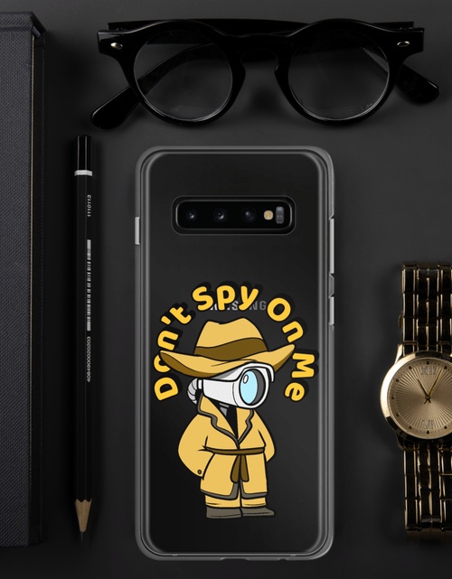 Load image into Gallery viewer, Don't Spy on Me Cartoon Samsung Case by Proud Libertarian
