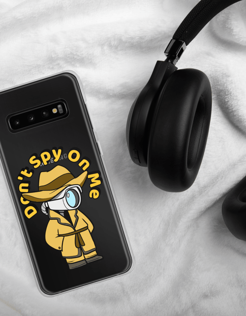 Load image into Gallery viewer, Don't Spy on Me Cartoon Samsung Case by Proud Libertarian
