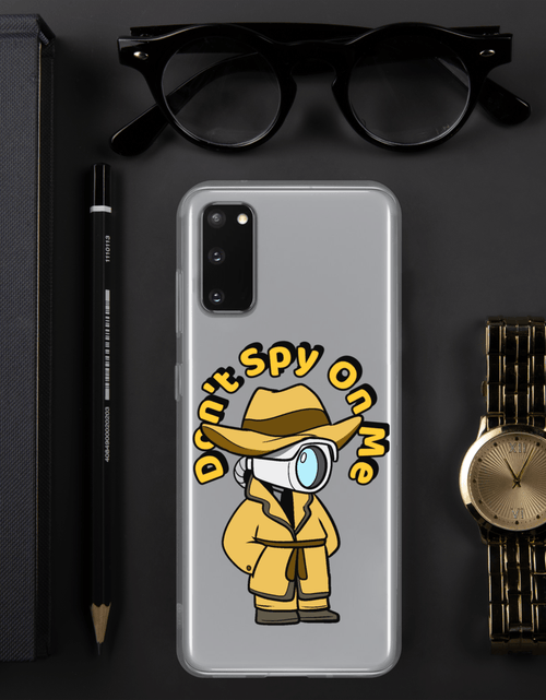 Load image into Gallery viewer, Don't Spy on Me Cartoon Samsung Case by Proud Libertarian
