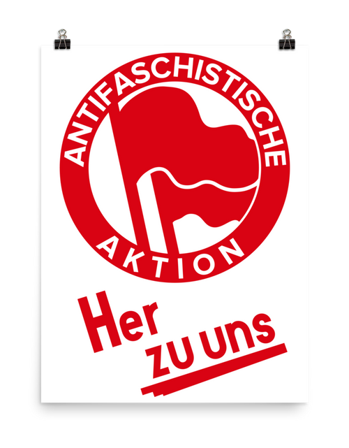 Load image into Gallery viewer, Anti-Fascist Action 1932 Poster by Working Class History | Shop
