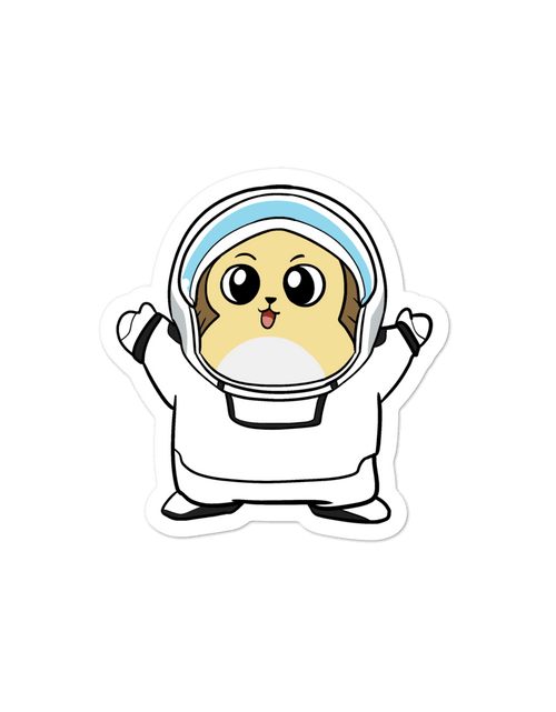 Load image into Gallery viewer, Freedom in Space Cartoon - Bubble-free stickers by Proud Libertarian
