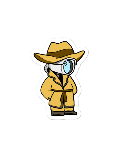 Load image into Gallery viewer, Don't Spy on Me Cartoon - Bubble-free stickers by Proud Libertarian
