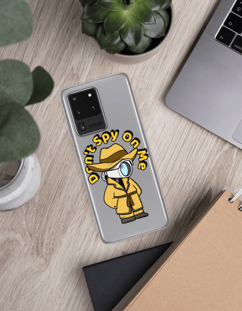 Load image into Gallery viewer, Don't Spy on Me Cartoon Samsung Case by Proud Libertarian
