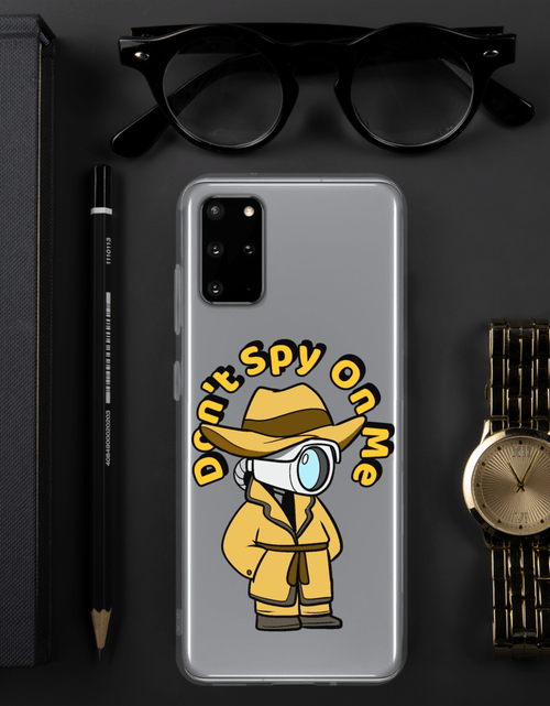 Load image into Gallery viewer, Don't Spy on Me Cartoon Samsung Case by Proud Libertarian
