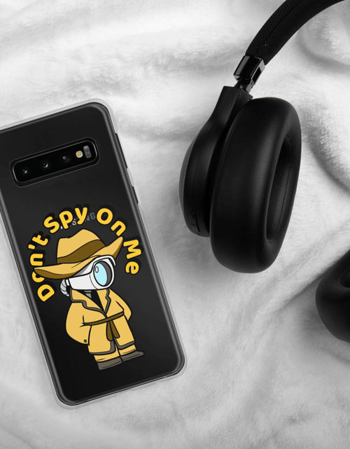 Load image into Gallery viewer, Don't Spy on Me Cartoon Samsung Case by Proud Libertarian
