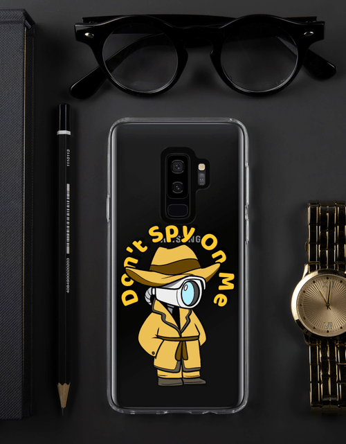 Load image into Gallery viewer, Don't Spy on Me Cartoon Samsung Case by Proud Libertarian

