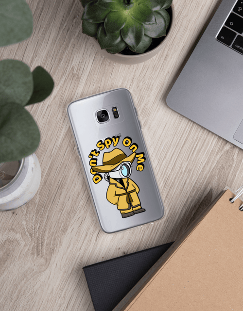 Load image into Gallery viewer, Don't Spy on Me Cartoon Samsung Case by Proud Libertarian
