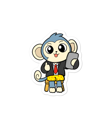 Liberty at Work From Home Cartoon - Bubble-free stickers by Proud Libertarian