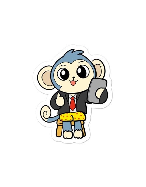Load image into Gallery viewer, Liberty at Work From Home Cartoon - Bubble-free stickers by Proud Libertarian
