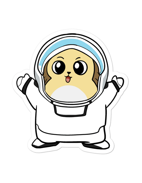 Load image into Gallery viewer, Freedom in Space Cartoon - Bubble-free stickers by Proud Libertarian
