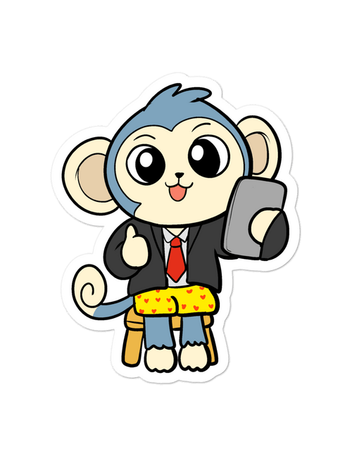 Load image into Gallery viewer, Liberty at Work From Home Cartoon - Bubble-free stickers by Proud Libertarian
