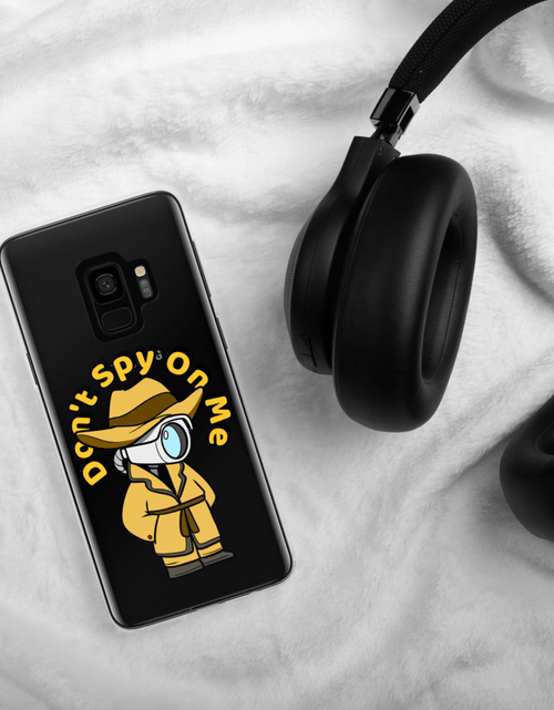 Load image into Gallery viewer, Don't Spy on Me Cartoon Samsung Case by Proud Libertarian
