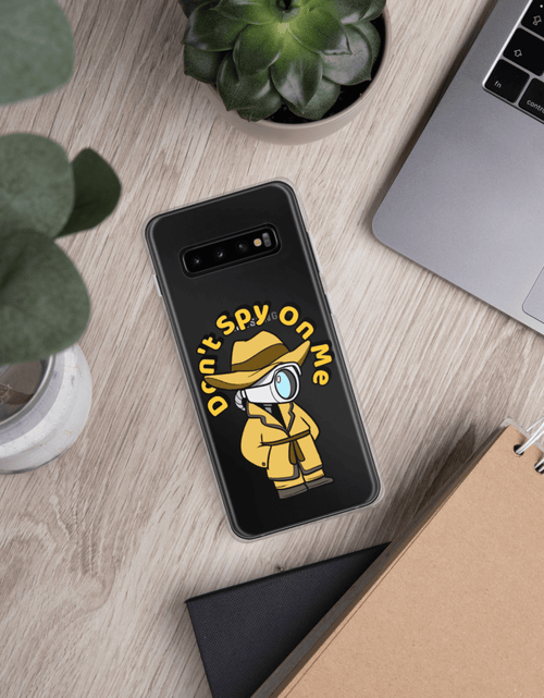 Load image into Gallery viewer, Don't Spy on Me Cartoon Samsung Case by Proud Libertarian
