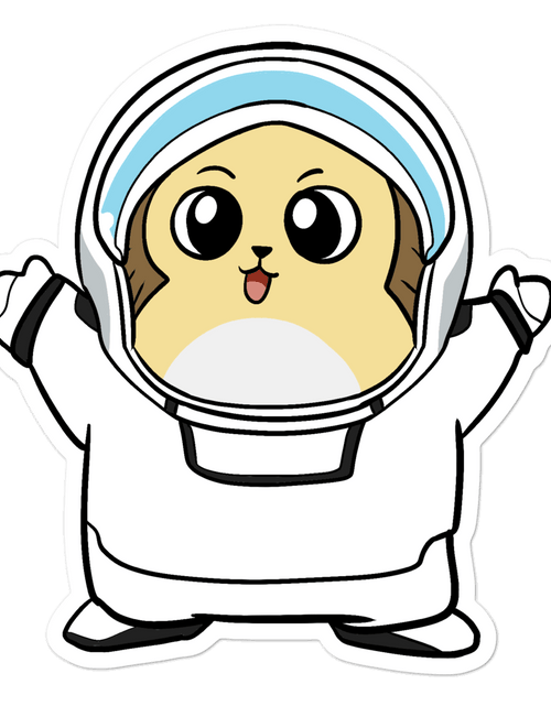 Load image into Gallery viewer, Freedom in Space Cartoon - Bubble-free stickers by Proud Libertarian
