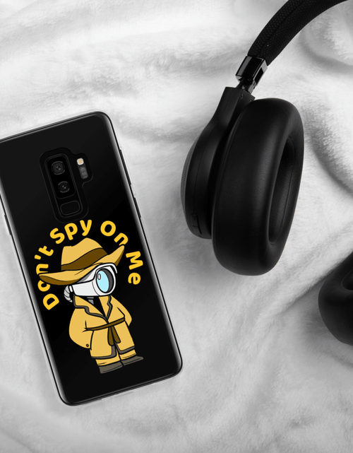 Load image into Gallery viewer, Don't Spy on Me Cartoon Samsung Case by Proud Libertarian
