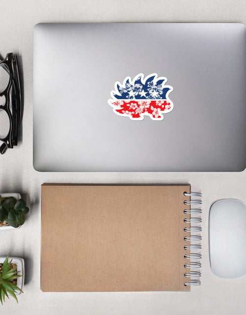 Load image into Gallery viewer, Hawaiian Porcupine Bubble-free stickers by Proud Libertarian
