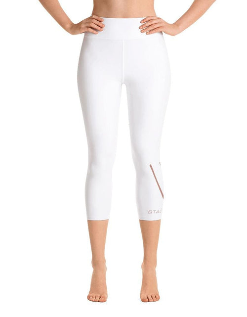 Load image into Gallery viewer, Yoga Capri Leggings Stai' Bella Be Beautiful Be You 2020 by Vavoom Vodka | Voted Best Vodka Of 2020
