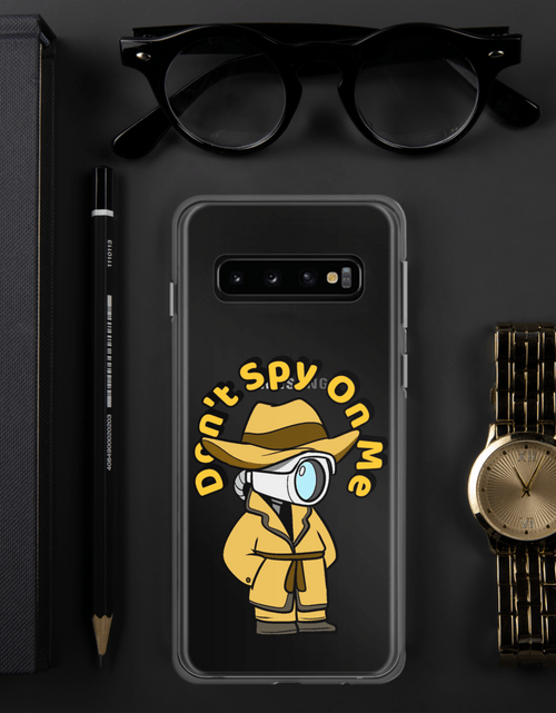 Load image into Gallery viewer, Don't Spy on Me Cartoon Samsung Case by Proud Libertarian
