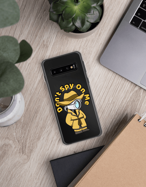 Load image into Gallery viewer, Don't Spy on Me Cartoon Samsung Case by Proud Libertarian
