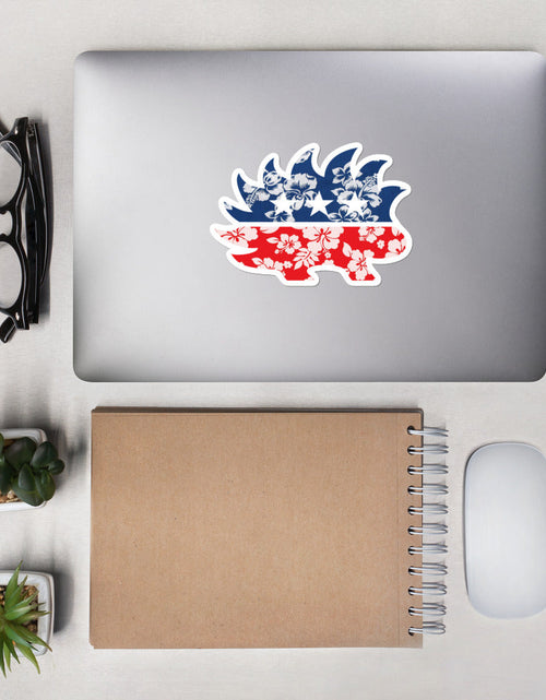 Load image into Gallery viewer, Hawaiian Porcupine Bubble-free stickers by Proud Libertarian
