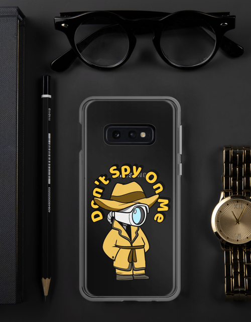 Load image into Gallery viewer, Don't Spy on Me Cartoon Samsung Case by Proud Libertarian

