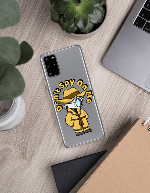 Load image into Gallery viewer, Don't Spy on Me Cartoon Samsung Case by Proud Libertarian

