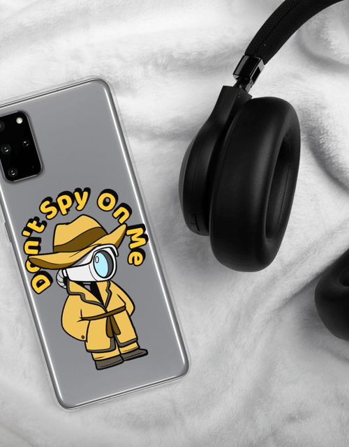 Load image into Gallery viewer, Don't Spy on Me Cartoon Samsung Case by Proud Libertarian
