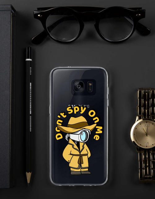 Load image into Gallery viewer, Don't Spy on Me Cartoon Samsung Case by Proud Libertarian
