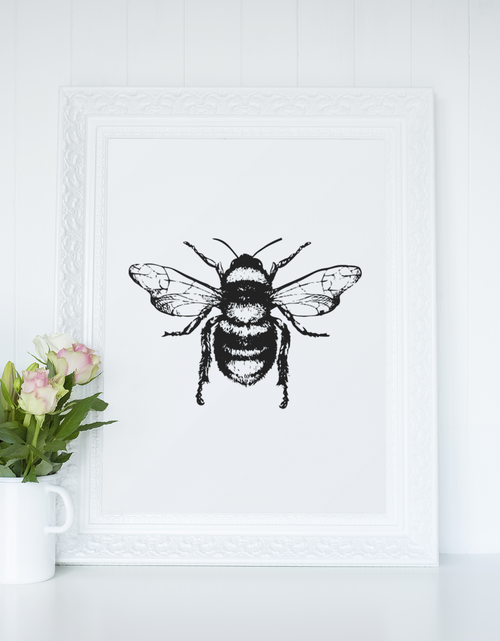 Load image into Gallery viewer, Bumble Bee Cute Simple Home Wall Decor Print by WinsterCreations™ Official Store
