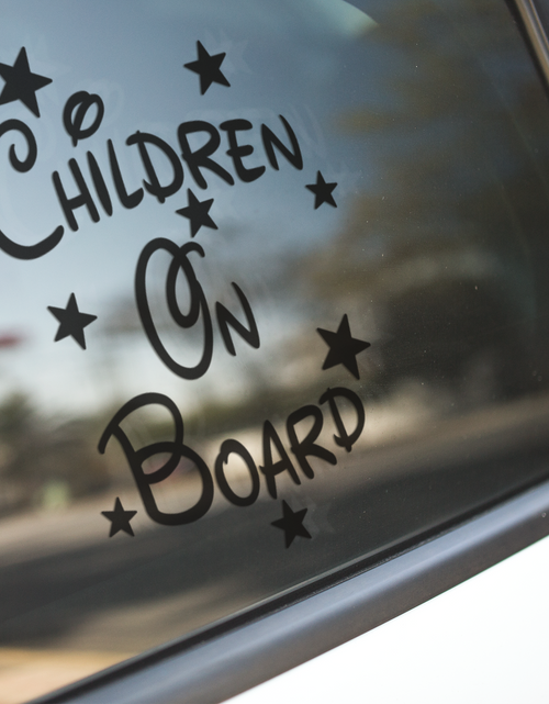 Load image into Gallery viewer, Children On Board Star Window Sticker by WinsterCreations™ Official Store
