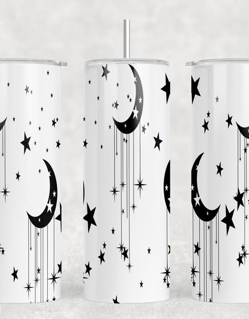 Load image into Gallery viewer, Moons|Skinny Tumbler|Optional Bluetooth Speaker| Speaker Color Varies by Rowdy Ridge Co
