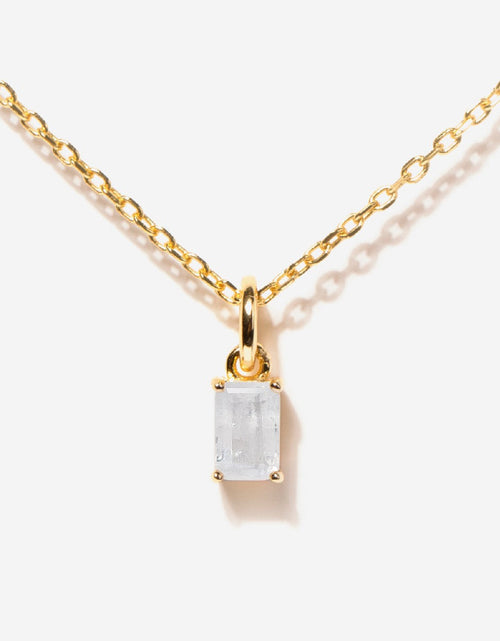 Load image into Gallery viewer, Birthstone Moonstone Necklace - June by Little Sky Stone
