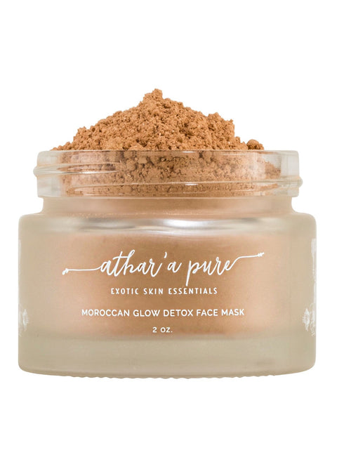 Load image into Gallery viewer, Moroccan Glow Detoxifying Face Mask (Vegan, 100% Natural) by Athar'a Pure
