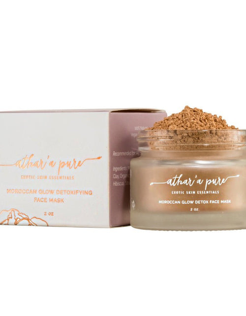 Load image into Gallery viewer, Moroccan Glow Detoxifying Face Mask (Vegan, 100% Natural) by Athar'a Pure
