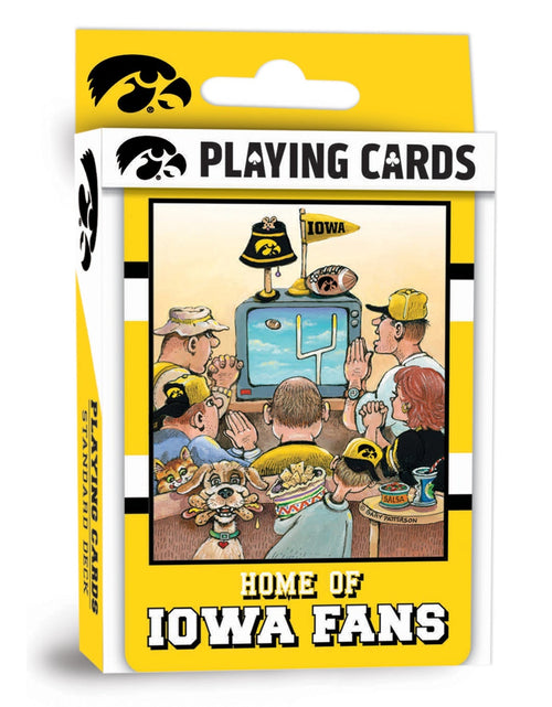 Load image into Gallery viewer, Iowa Hawkeyes Fan Deck Playing Cards - 54 Card Deck by MasterPieces Puzzle Company INC
