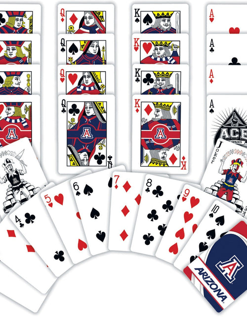 Load image into Gallery viewer, Arizona Wildcats Playing Cards - 54 Card Deck by MasterPieces Puzzle Company INC
