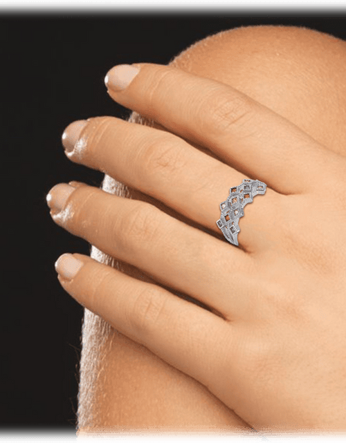 Load image into Gallery viewer, Cubic Zirconia Multicolor Ring for Women by Hollywood Sensation®
